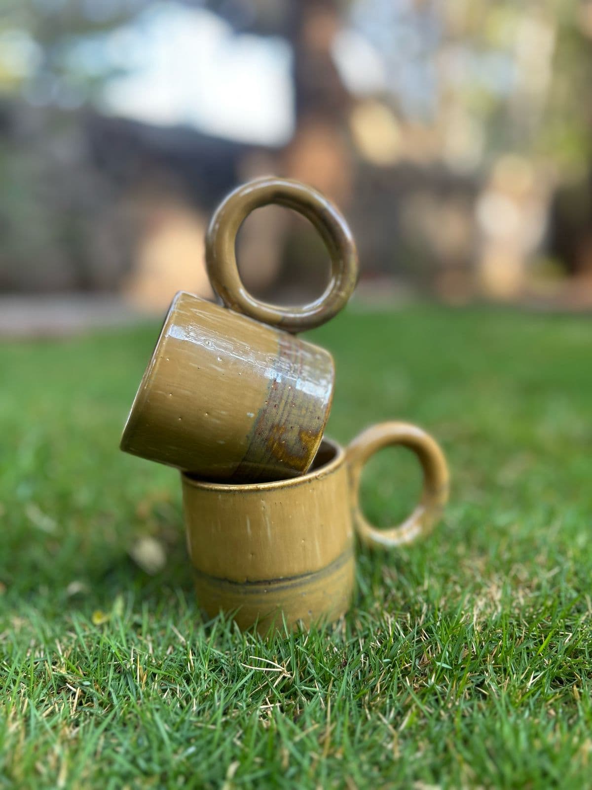 Brown Ring Mugs, view 2